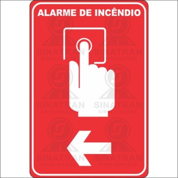 Alarme de incêndio - a esquerda